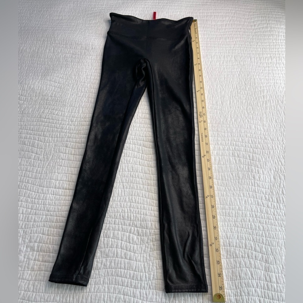 Spanx Faux Leather Leggings Black Size S #0294 - Picture 4 of 16
